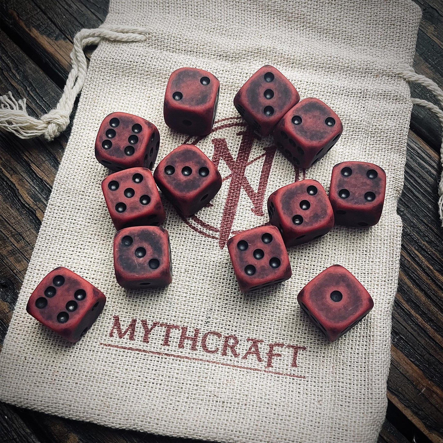 Blood Soaked Red D6 Set