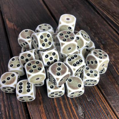 Bone White D6 Set