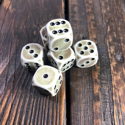 Bone White D6 Set