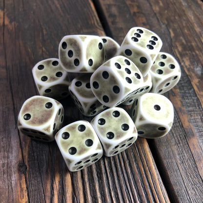 Bone White D6 Set