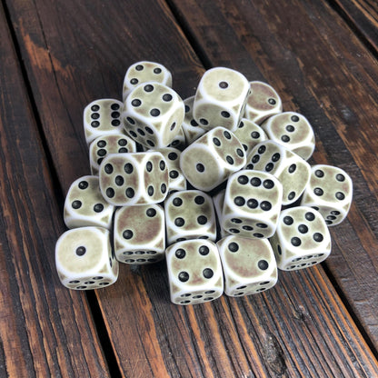 Bone White D6 Set