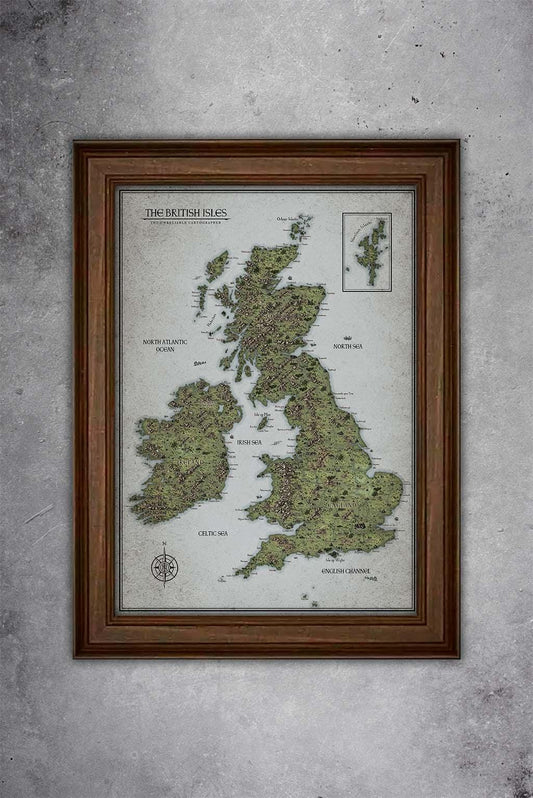 UK Fantasy Map Poster [Colour]