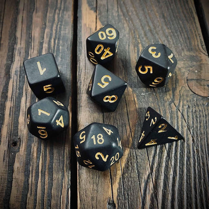 Satin Black & Gold (7 Set)