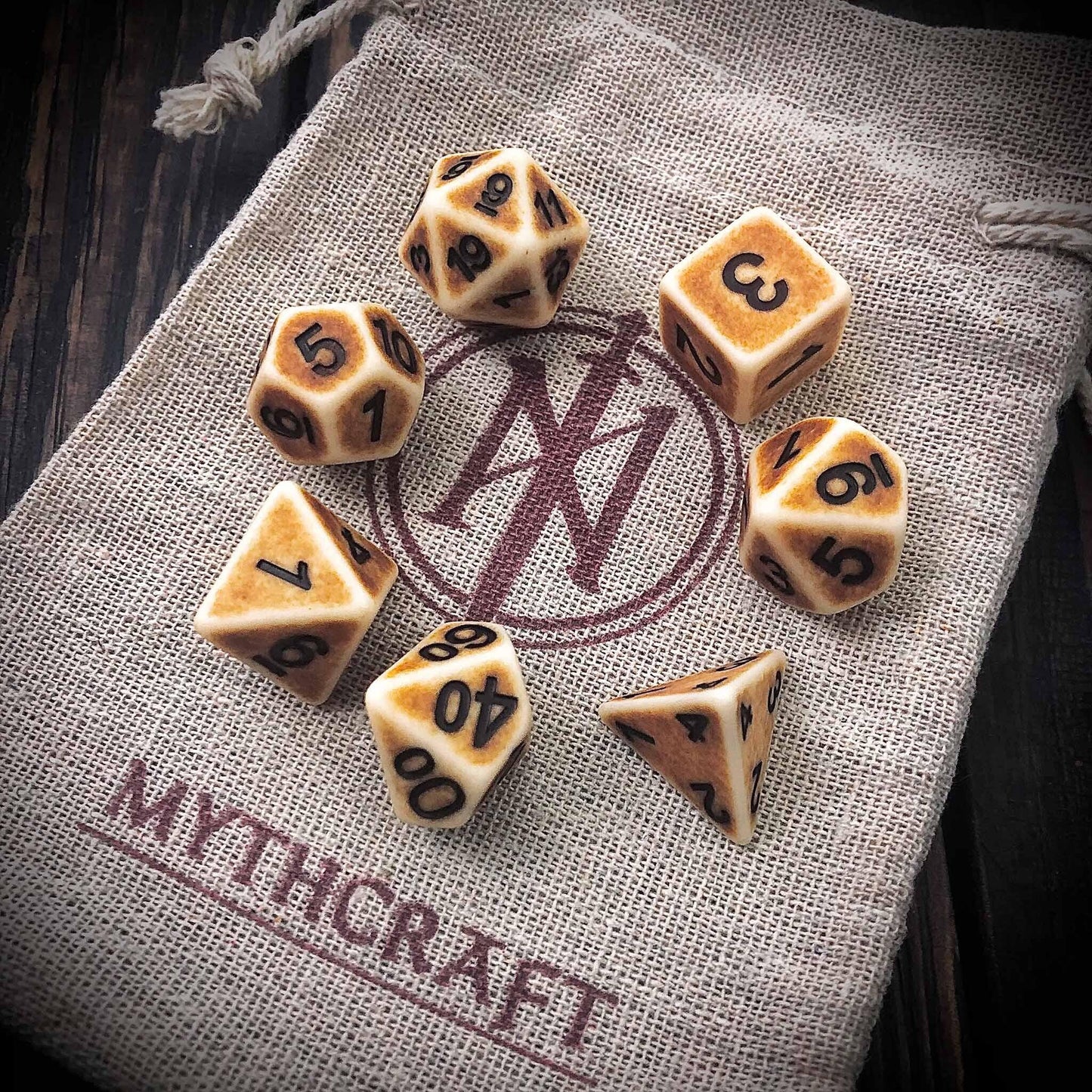Parchment Dice (7 Set)